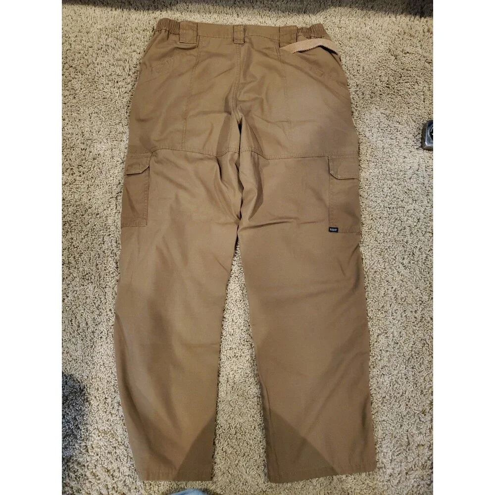 5.11 Tactical Pants Mens 38x30 Tan Khaki Cotton Canvas Workwear Cargo Utility
